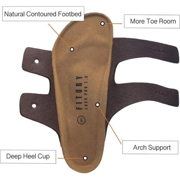Mens Arch Support Slide Sandals Cork Footbed Adjustable Buckle Comfort Shoes - Picture 6 of 7